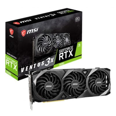 کارت گرافیک ام اس آی مدل GeForce RTX 3080 VENTUS 3X 10G OC حافظه 10 گیگابایت