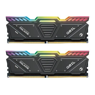 رم دسکتاپ DDR5 دوکاناله 4800 مگاهرتز CL40 گیل مدل POLARIS RGB ظرفیت 32 گیگابایت