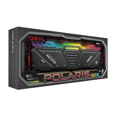 رم دسکتاپ DDR5 دوکاناله 4800 مگاهرتز CL40 گیل مدل POLARIS RGB ظرفیت 32 گیگابایت