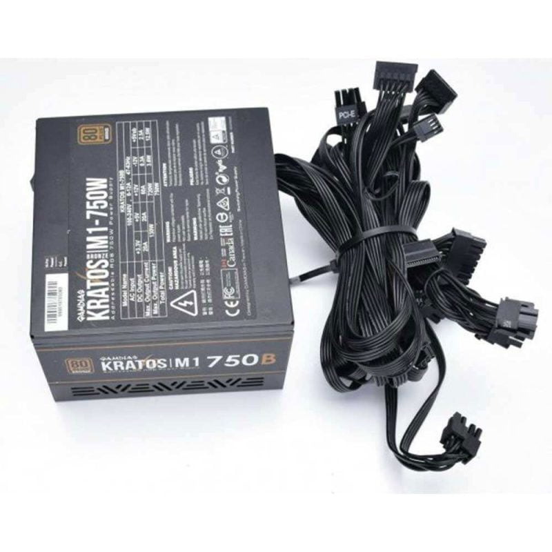 منبع تغذیه کامپیوتر گیم دیاس مدل KRATOS M1 750B