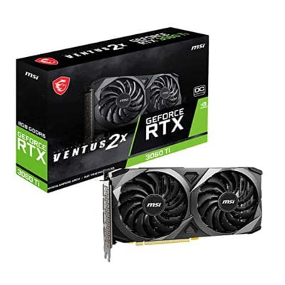 کارت گرافیک ام اس آی مدل GeForce RTX 3060 Ti VENTUS 2X OC حافظه 8 گیگابایت