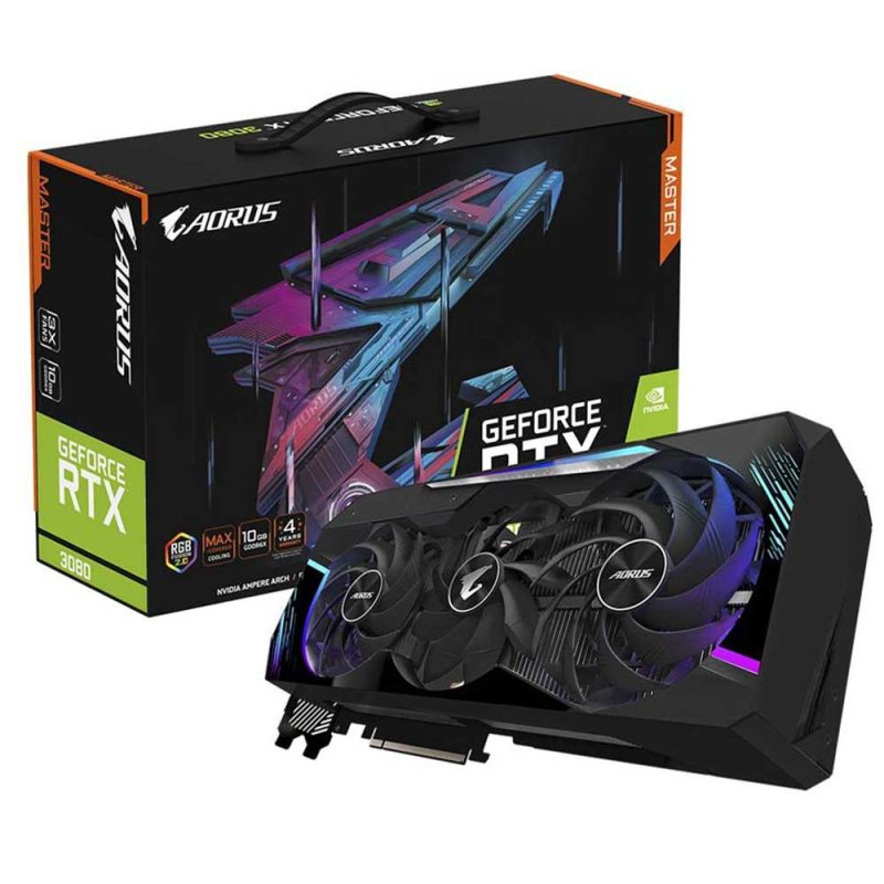 کارت گرافیک گیگابایت مدل AORUS GeForce RTX 3080 MASTER 10G