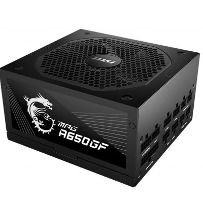 منبع تغذیه کامپیوتر ام اس آی مدل MPG A650GF Full modular ظرفیت 650W