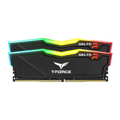 رم دسکتاپ DDR4 دو کاناله 3200 مگاهرتز CL16 تیم گروپ مدل Delta Black RGB ظرفیت 32 گیگابایت