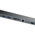 استند و هاب 11 پورت بیسوس Baseus Enjoyment MacBook / notebook Stand HUB CATSX-G0G دارای رم رید - Image 2
