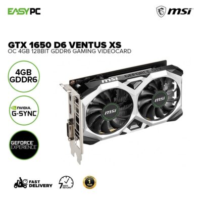 کارت گرافیک ام اس آی مدل MSI GeForce GTX 1650 VENTUS XS 4G OC