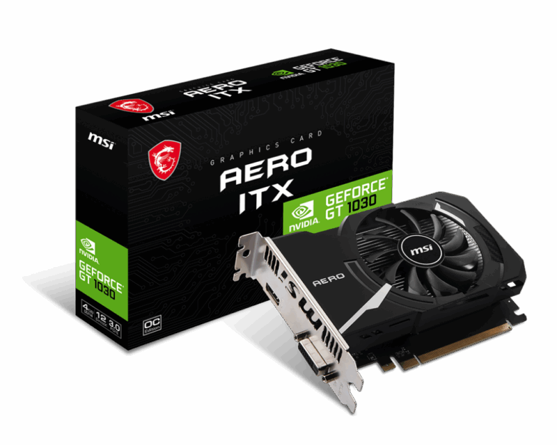 کارت گرافیک ام اس آی GT1030 AERO ITX 4GB D4 OC - Image 5