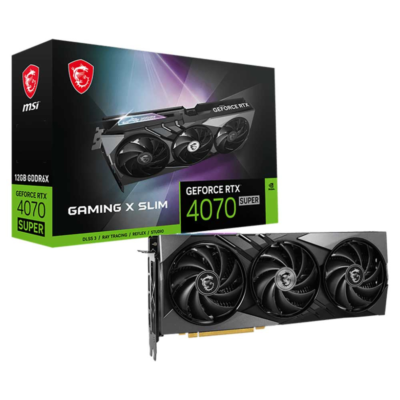 کارت گرافیک ام اس آی 4070 SUPER GAMING X SLIM 12GB GDDR6X