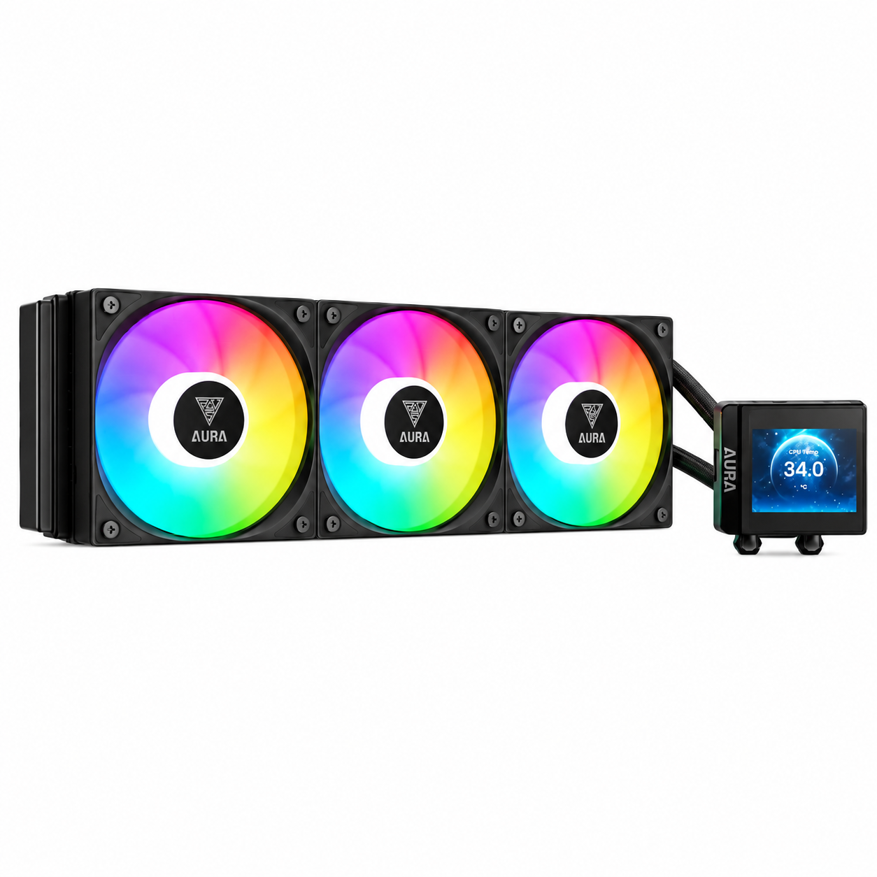 خنک کننده مایع پردازنده GAMDIAS AURA GL360 LCD